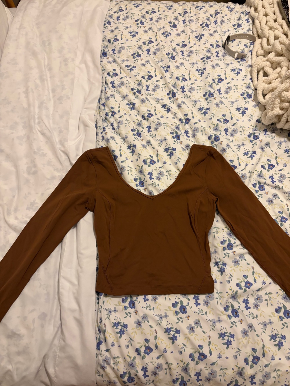 Lululemon Women’s Long Sleeve Scoop Neck Top - Brown